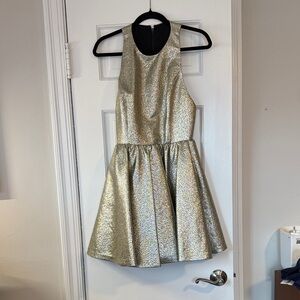 Shimmering Gold Sleeveless Dress